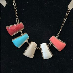 Vintage 1970 enamel necklace.  Has markings on back ZW2699.